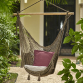 Leyla &amp; Sol Luis Hand-Woven Cotton Mexican Chair Hammock