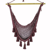 Leyla &amp; Sol Carlos Hand-Woven Cotton Mexican Chair Hammock