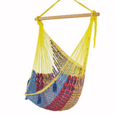 Leyla &amp; Sol Mariana Hand-Woven Cotton Mexican Chair Hammock