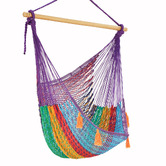 Leyla &amp; Sol Isidoro Hand-Woven Cotton Mexican Chair Hammock