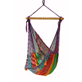 Leyla &amp; Sol Isidoro Hand-Woven Cotton Mexican Chair Hammock