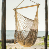 Leyla &amp; Sol Javier Hand-Woven Cotton Mexican Chair Hammock