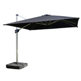 Coolaroo 3m Black Mackay Cantilever Umbrella