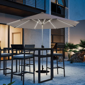 Coolaroo 3m LED Market Umbrella