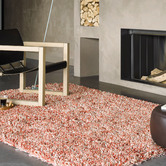 Brink &amp; Campman Red Young Hand-Tufted Pure New Wool Shag Rug