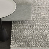 Brink &amp; Campman Grey &amp; Off-White Tumble Hand-Woven Pure New Wool Rug