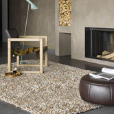 Brink &amp; Campman Mustard Young Hand-Tufted Pure New Wool Shag Rug