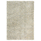 Brink &amp; Campman Yellow Young Hand-Tufted Pure New Wool Shag Rug