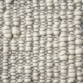 Brink &amp; Campman Grey &amp; Off-White Tumble Hand-Woven Pure New Wool Rug