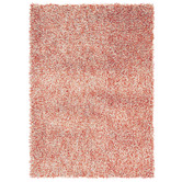Brink &amp; Campman Red Young Hand-Tufted Pure New Wool Shag Rug