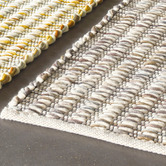 Brink &amp; Campman Slate Grain Hand-Woven Pure New Wool Rug