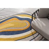 Brink &amp; Campman Multi-Colour Aura Outdoor Rug