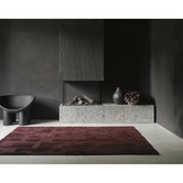 Brink &amp; Campman Burgundy Twinset Mural Tufted Wool Rug