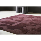 Brink &amp; Campman Burgundy Twinset Mural Tufted Wool Rug