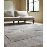 Brink &amp; Campman Cement Twinset Mural Tufted Wool Rug