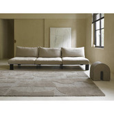 Brink &amp; Campman Cement Twinset Mural Tufted Wool Rug