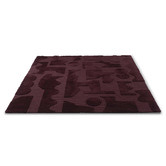 Brink &amp; Campman Burgundy Twinset Mural Tufted Wool Rug