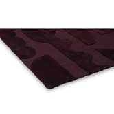 Brink &amp; Campman Burgundy Twinset Mural Tufted Wool Rug