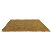 Brink &amp; Campman Mustard &amp; Taupe Lace Hand-Hooked Indoor/Outdoor Rug