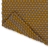 Brink &amp; Campman Mustard &amp; Taupe Lace Hand-Hooked Indoor/Outdoor Rug
