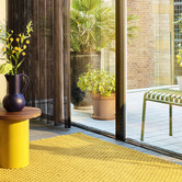 Brink &amp; Campman Mustard Lace Hand-Hooked Indoor/Outdoor Rug