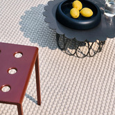 Brink &amp; Campman Sage &amp; Grey Lace Hand-Hooked Indoor/Outdoor Rug