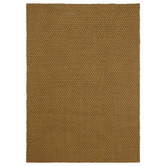 Brink &amp; Campman Mustard &amp; Taupe Lace Hand-Hooked Indoor/Outdoor Rug