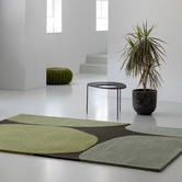 Brink &amp; Campman Moss Plateau Hand-Tufted Pure New Wool Rug