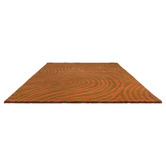 Brink &amp; Campman Burnt Orange Decor Groove Hand-Tufted Pure New Wool Rug