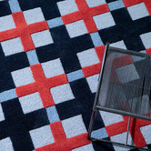 Brink &amp; Campman Royal Blue Decor Milano Hand-Tufted Pure New Wool Rug