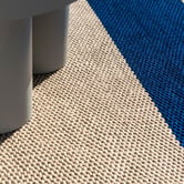 Brink &amp; Campman Electric Blue Deck Hand-Woven Indoor/Outdoor Rug
