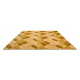 Brink &amp; Campman Straw Yellow Decor Riff Pure Hand-Tufted New Wool Rug