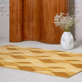 Brink &amp; Campman Straw Yellow Decor Riff Pure Hand-Tufted New Wool Rug