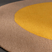 Brink &amp; Campman Yellow Habitat Festival Round Outdoor Rug