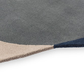 Brink &amp; Campman Blue Element Arp Hand-Tufted Wool Shaped Rug