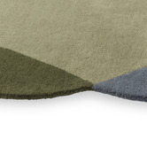 Brink &amp; Campman Green Element Chad Hand-Tufted Wool Shaped Rug