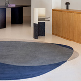 Brink &amp; Campman Blue Element Arp Hand-Tufted Wool Shaped Rug