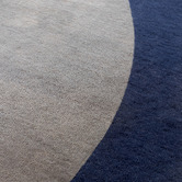 Brink &amp; Campman Blue Element Arp Hand-Tufted Wool Shaped Rug