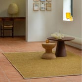 Brink &amp; Campman Mustard Frame Hand-Woven Wool &amp; Jute Rug