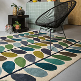 Orla Kiely Kingfisher Stem Hand-Tufted Wool Rug