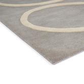 Orla Kiely Grey &amp; Cream Giant Linear Stem Hand-Tufted Wool Rug
