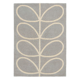 Orla Kiely Grey &amp; Cream Giant Linear Stem Hand-Tufted Wool Rug