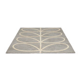 Orla Kiely Grey &amp; Cream Giant Linear Stem Hand-Tufted Wool Rug