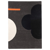 Orla Kiely Graphite Geo Flower Hand-Tufted Wool Rug