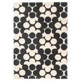 Orla Kiely Slate Puzzle Flower Hand-Tufted Wool Rug