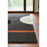 Orla Kiely Graphite Geo Flower Hand-Tufted Wool Rug