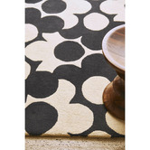 Orla Kiely Slate Puzzle Flower Hand-Tufted Wool Rug