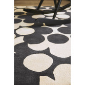 Orla Kiely Slate Puzzle Flower Hand-Tufted Wool Rug