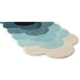 Orla Kiely Teal Optical Flower Hand-Tufted Wool Rug