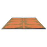 Orla Kiely Tomato Giant Sixties Stem Hand-Hooked Indoor/Outdoor Rug